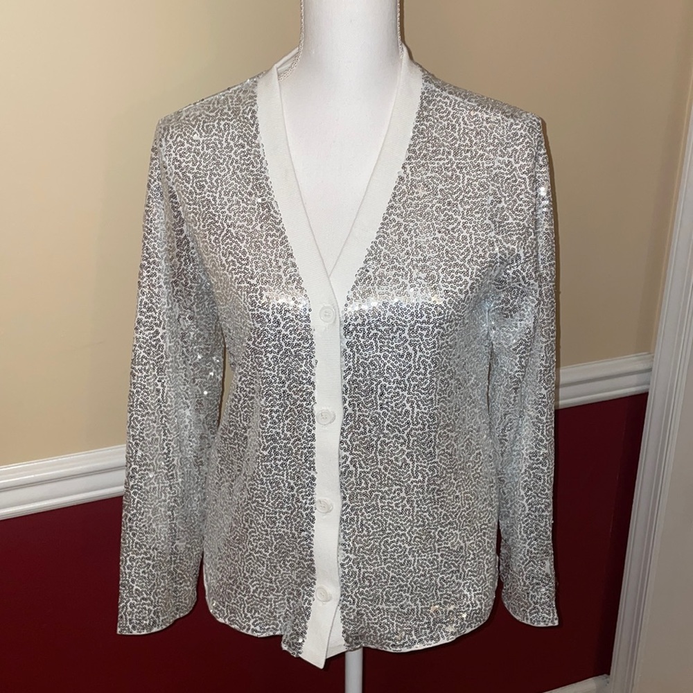 NWT Kancy Kole Sequin Cardigan